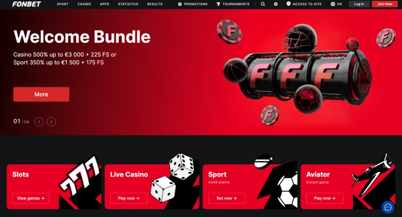 Fonbet Homepage